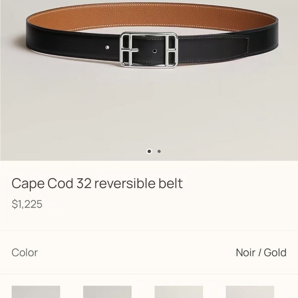 Hermes Cape Cod 32 reversible belt - Picture 1 of 1